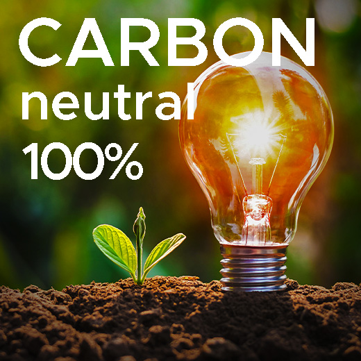100% Carbon Neutral